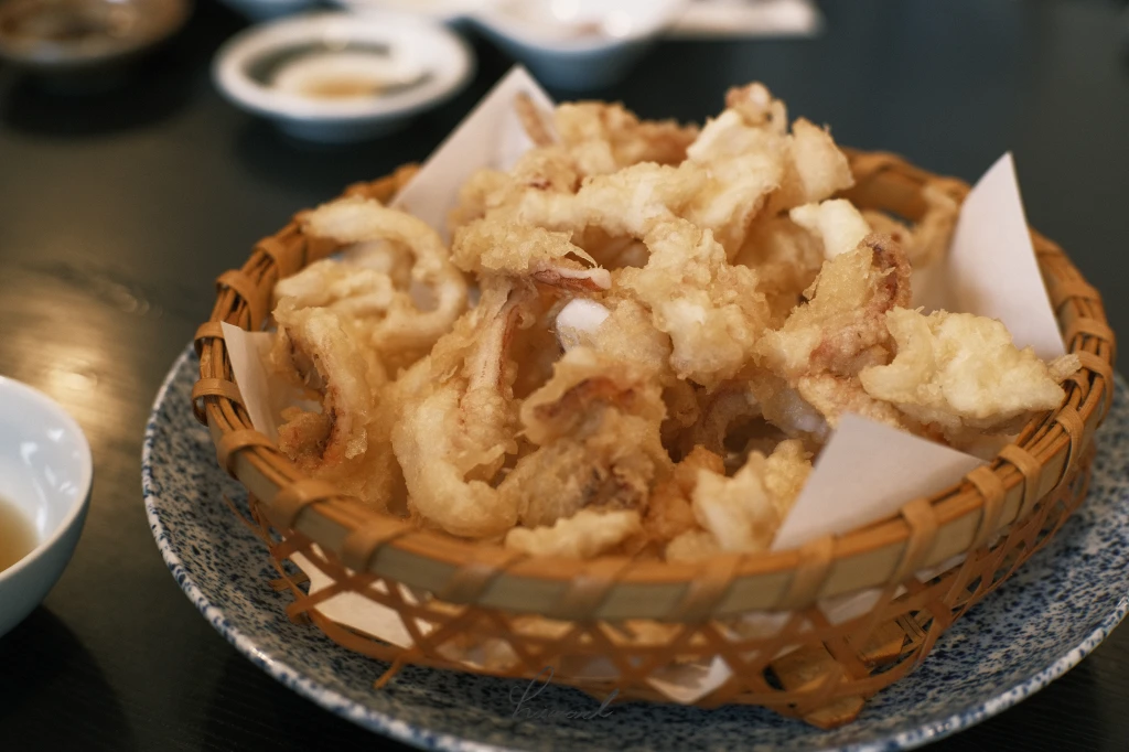 일본 후쿠오카 사가현 요부코 오징어 맛집 사진.