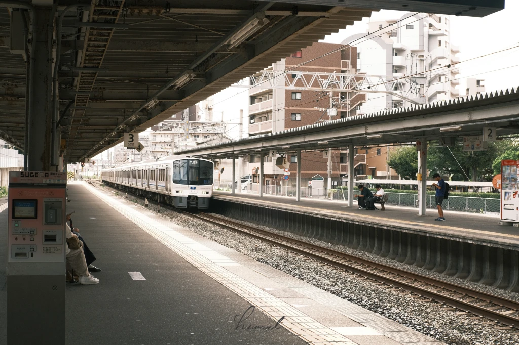 후쿠오카 전철 사진.