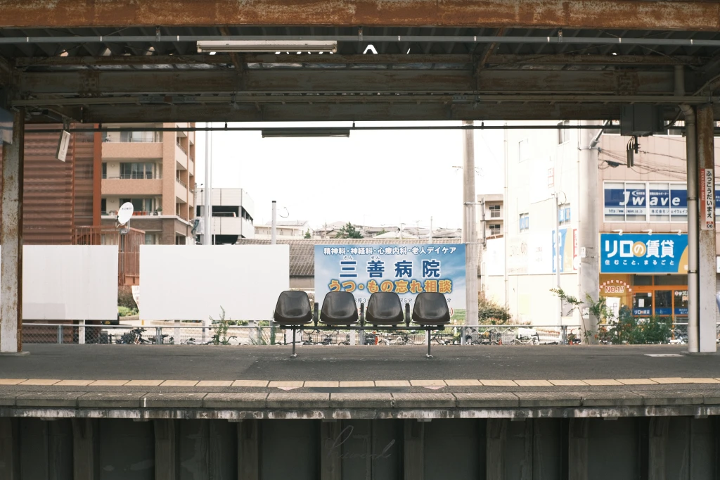 후쿠오카 전철 사진.