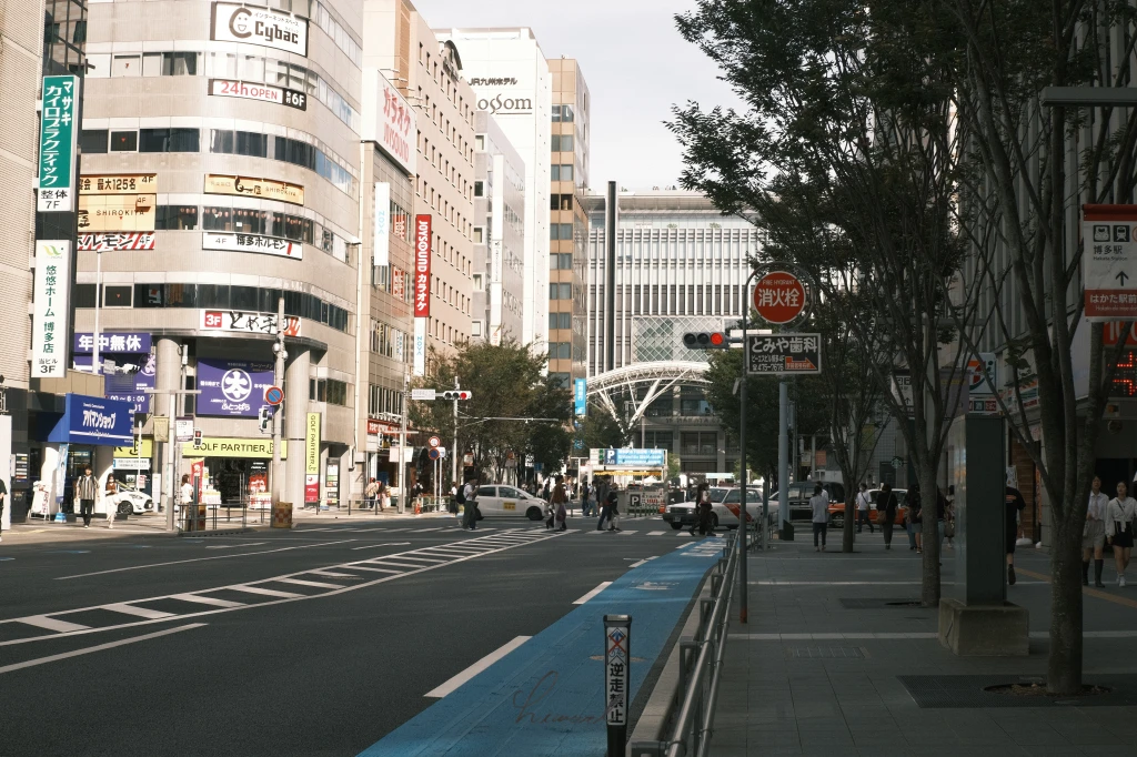 일본 후쿠오카 도시 사진.